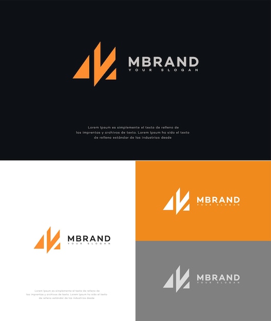 M Letter Logo Icon Merk Identiteitsteken M Letter Symbol Template