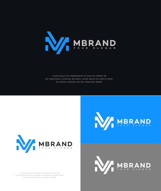 M Letter Logo Icon Merk Identiteitsteken M Letter Symbol Template