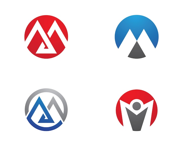 M Letter Logo sjabloon vector illustratie ontwerp