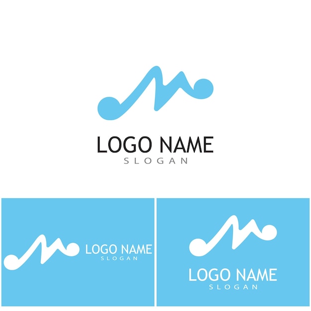 M Letter Logo Template vector illustratie ontwerp