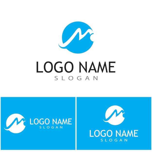 M Letter Logo Template vector illustratie ontwerp