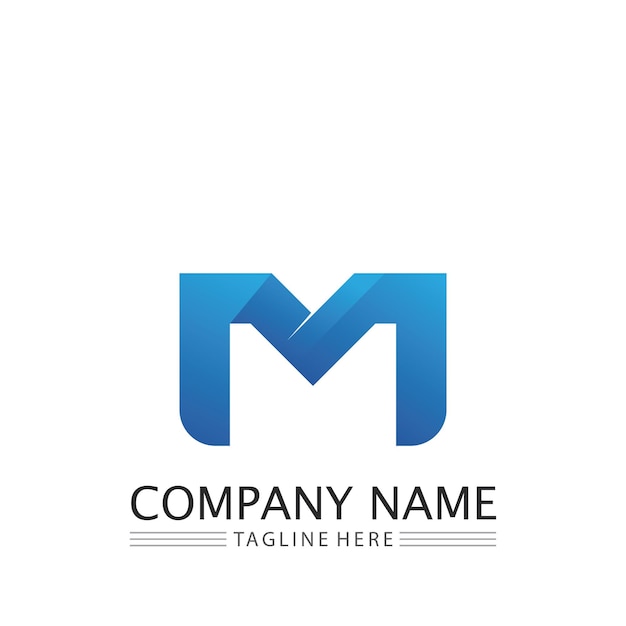 M Letter Logo Template vector illustration design logo for business and identity