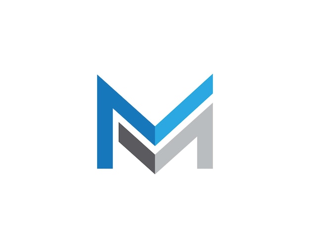 M Letter Logo Template vector