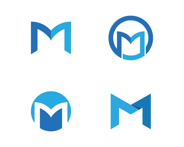 M Letter Logo Template