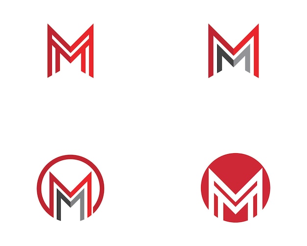 M Letter Logo Template