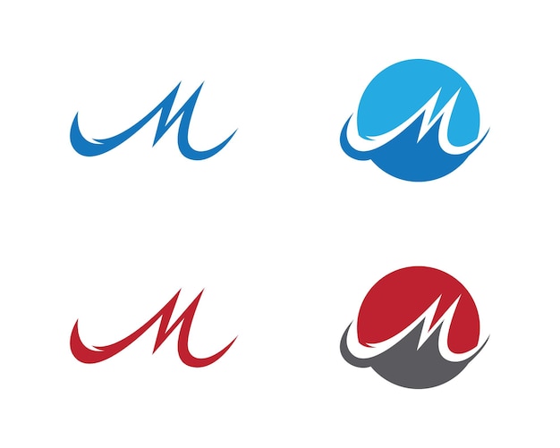 M Letter Logo Template