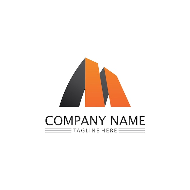 M Letter Logo Template