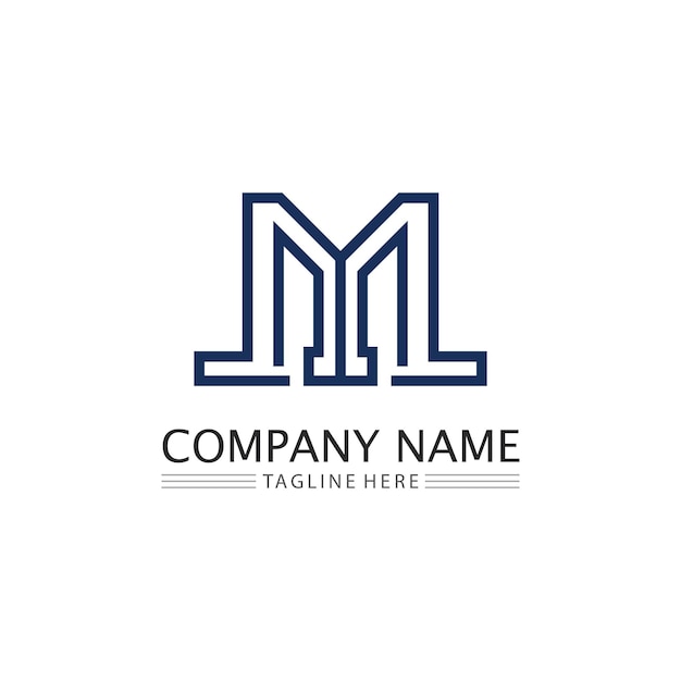 M Letter Logo Template