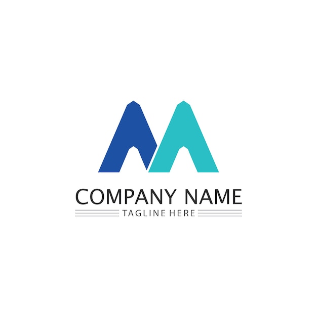 M Letter Logo Template