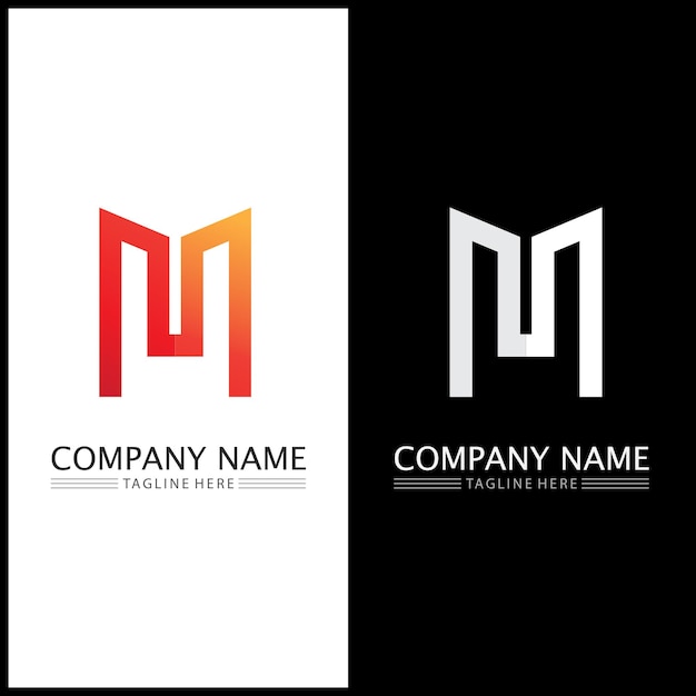 M Letter Logo Template