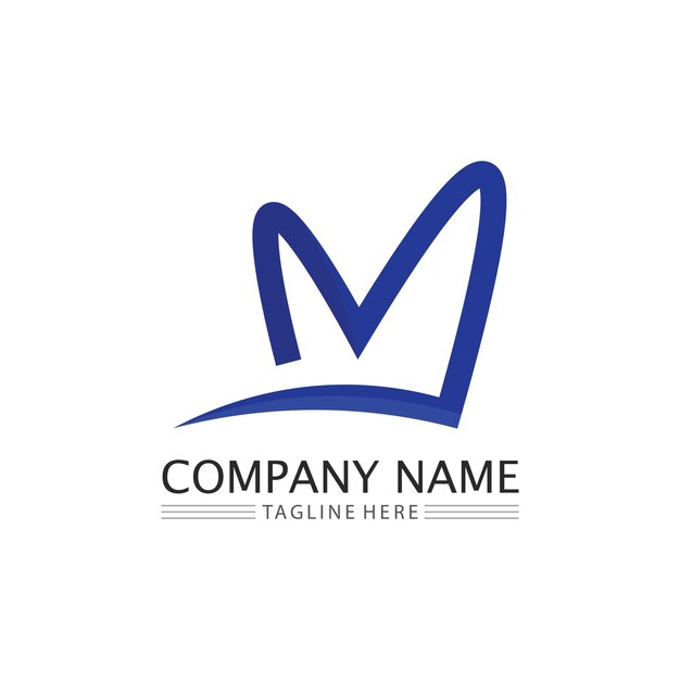 M Letter Logo Template