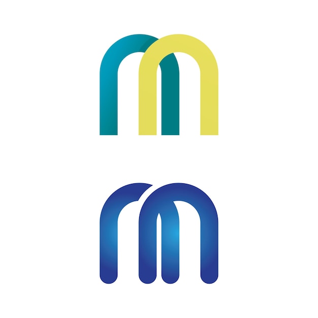 M Letter Logo Template