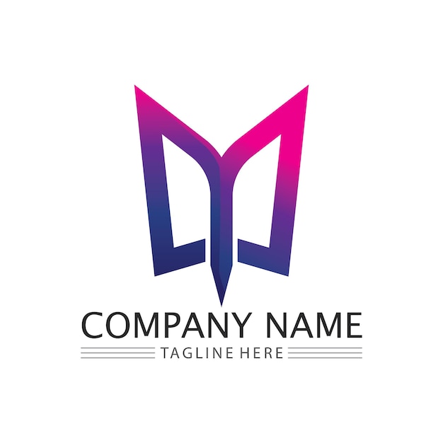 M Letter Logo Template