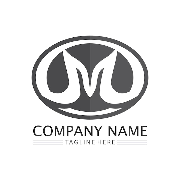 M Letter Logo Template