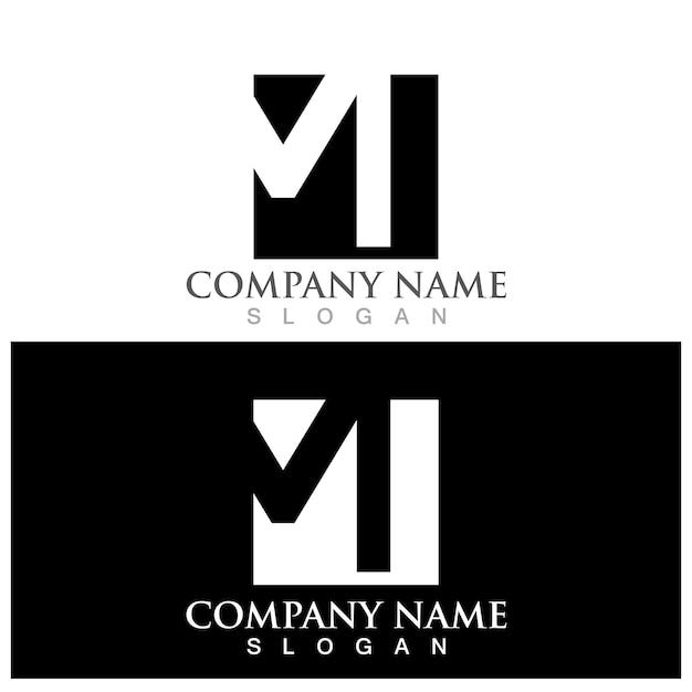 M Letter Logo Template