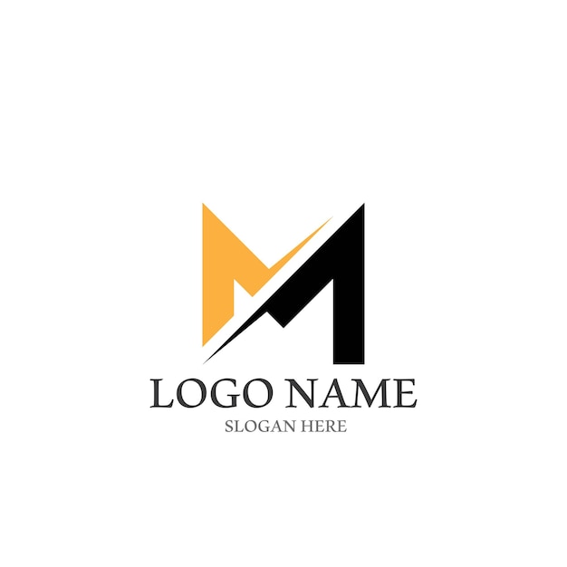 M Letter Logo Template