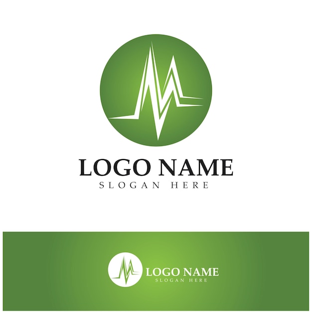 M Letter Logo Template