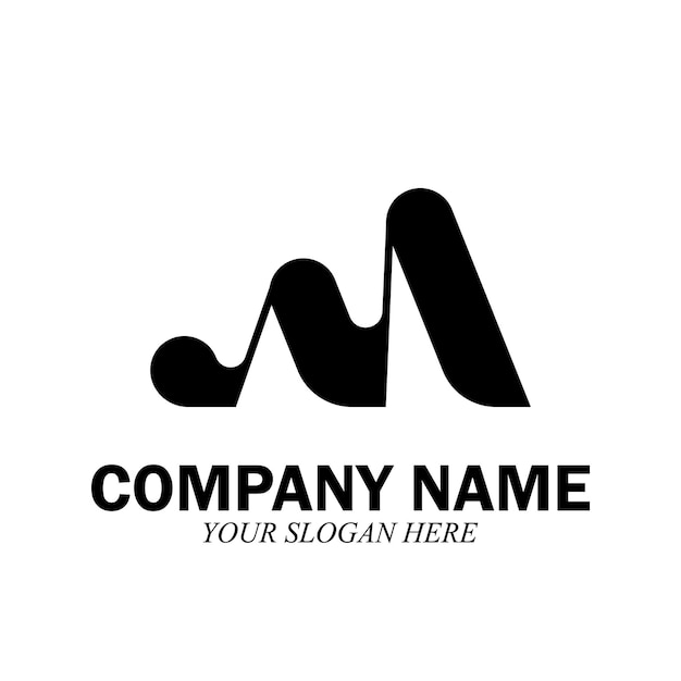 M Letter Logo Template