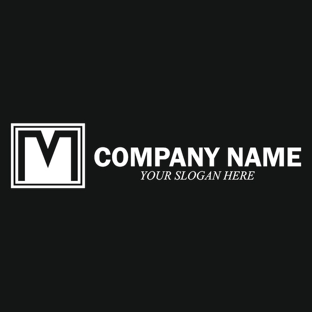 M Letter Logo Template