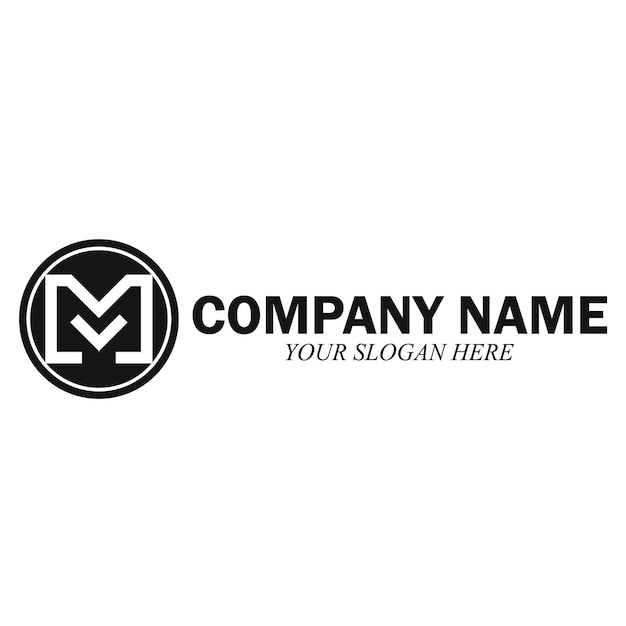 M Letter Logo Template