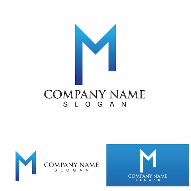 M Letter Logo Template