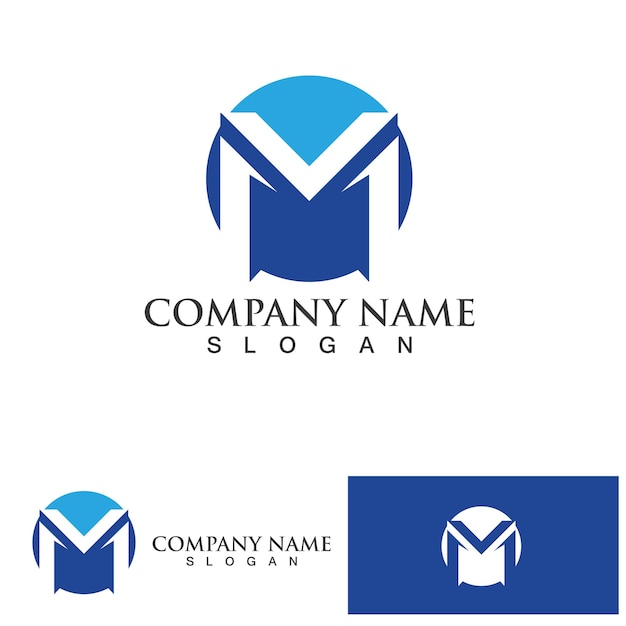 M Letter Logo Template