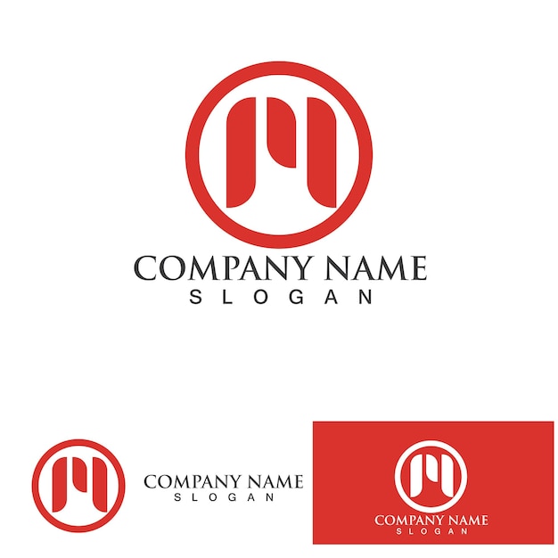 M Letter Logo Template