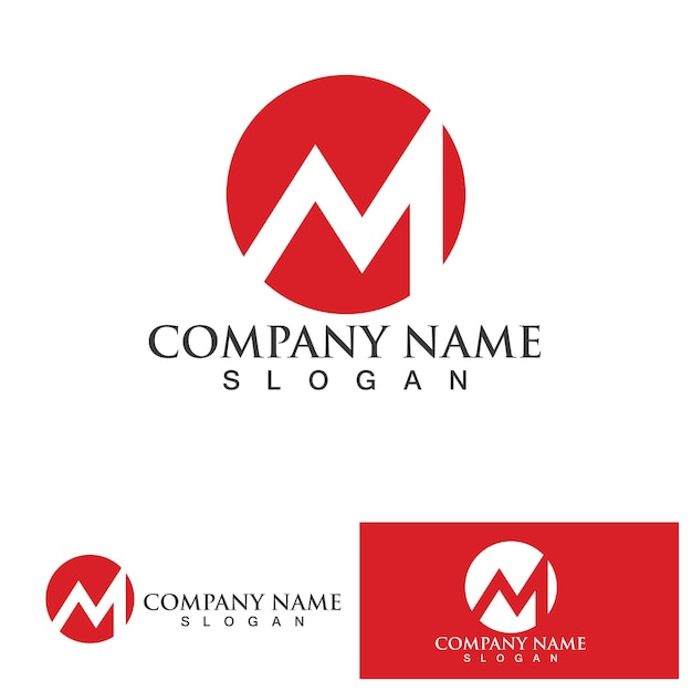 M Letter Logo Template