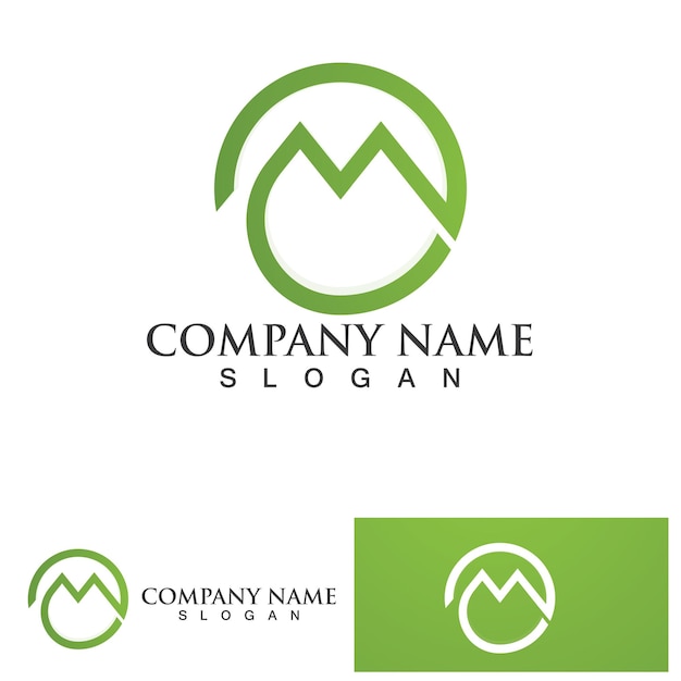 M Letter Logo Template