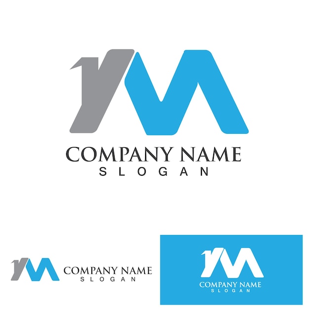 M Letter Logo Template