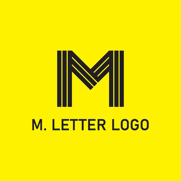 Vector m letter logo