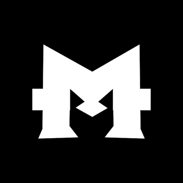 Vector m letter minimalist logo