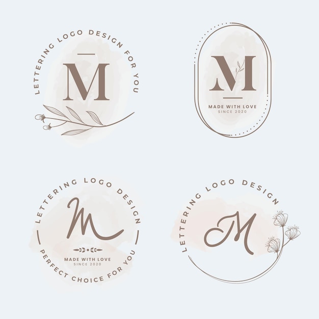 Vector m logo collection