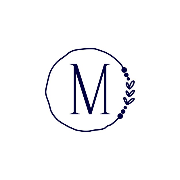 Vector m logo design illustrator