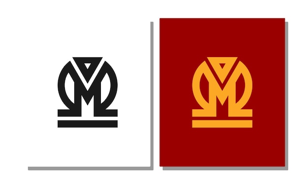 Mロゴデザインロゴは使用されておらず、製品のブランディングやイニシャルに使用できます