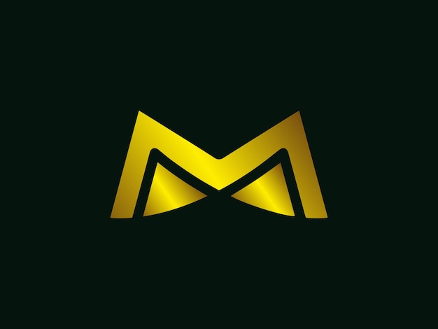 Vector m logo design new identity