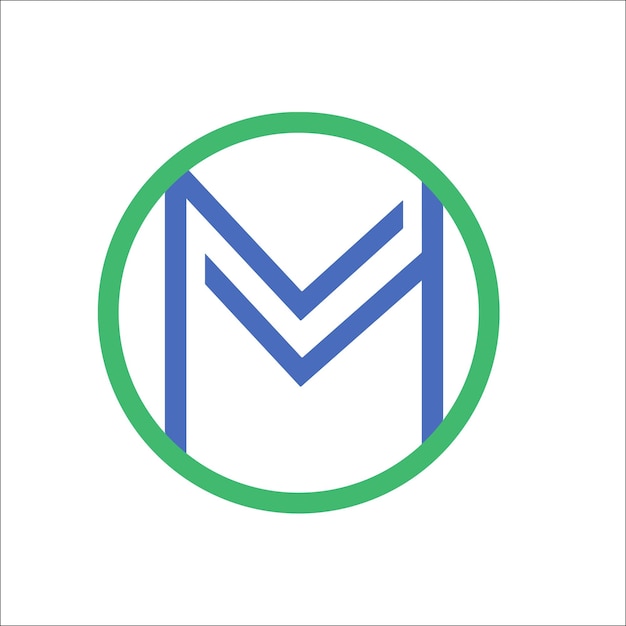 Vector m-logo ontwerp