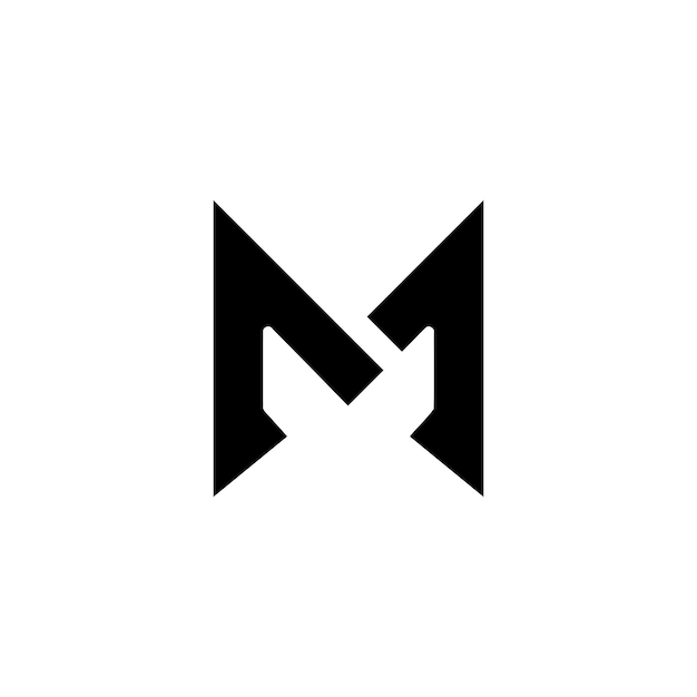 Vector m minimal logo