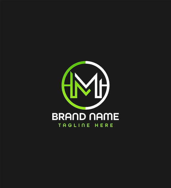 m modern letter logo ontwerpconcept