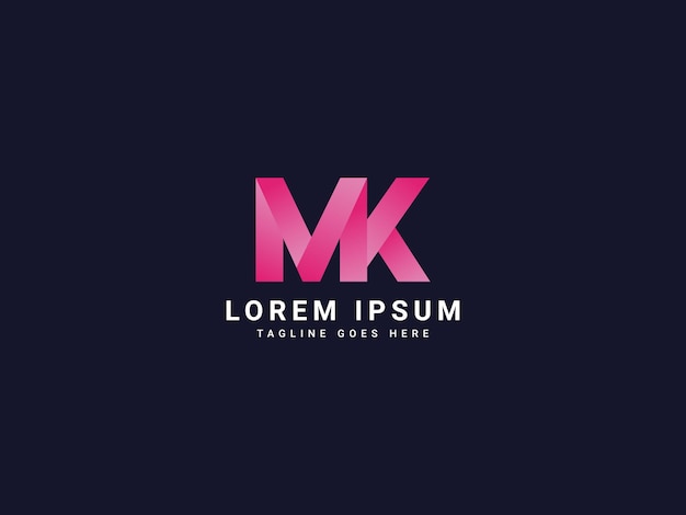 m modern letter logo