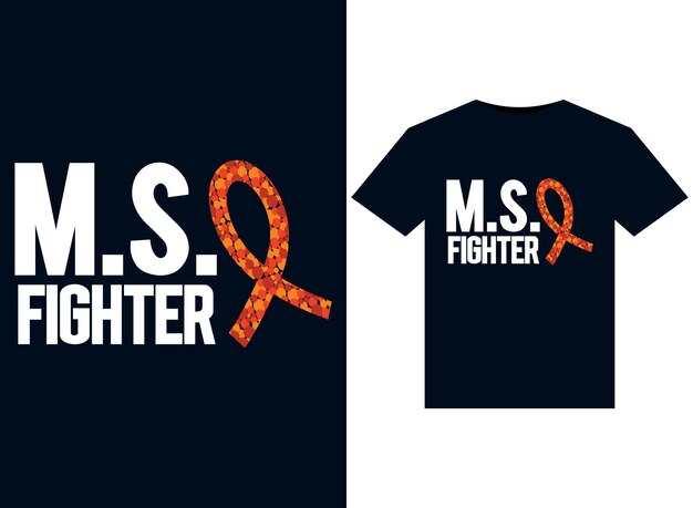 MS FIGHTER イラストプリント対応Tシャツデザイン