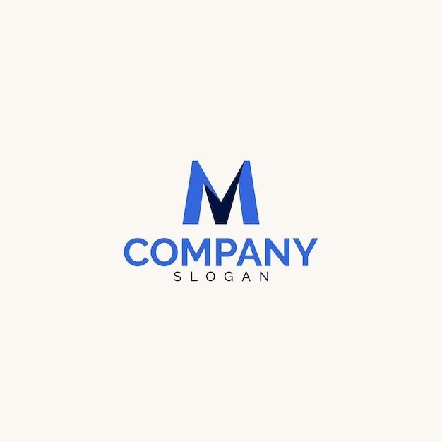 M and V lettermark logo design