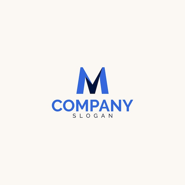 M and V lettermark logo design