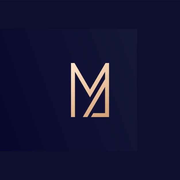 MA brieven logo monogram ontwerp