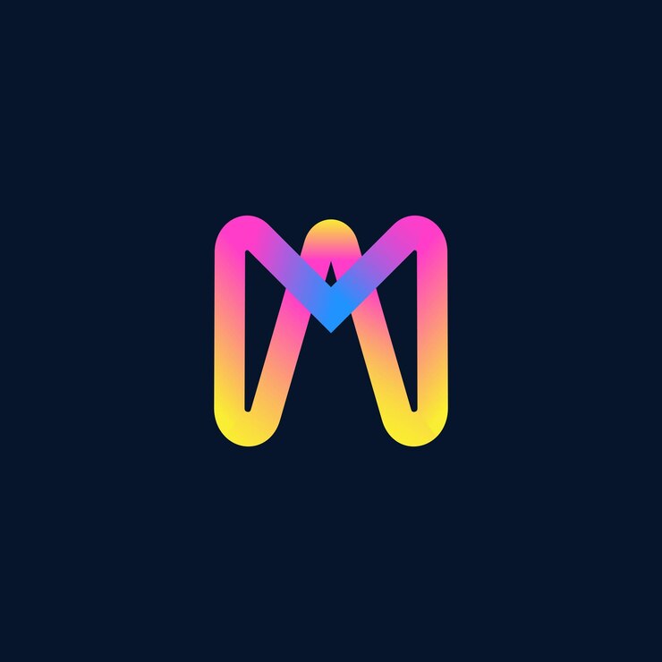 MA lettermark logo design