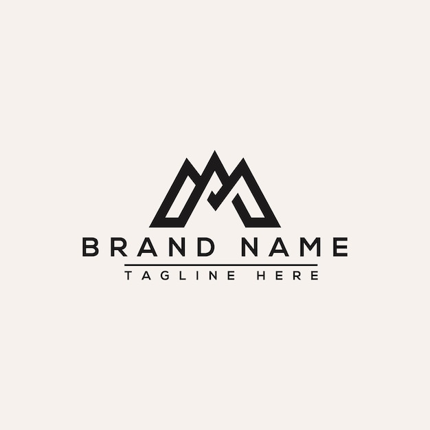 MA Logo Design Template Vector Graphic Branding Element