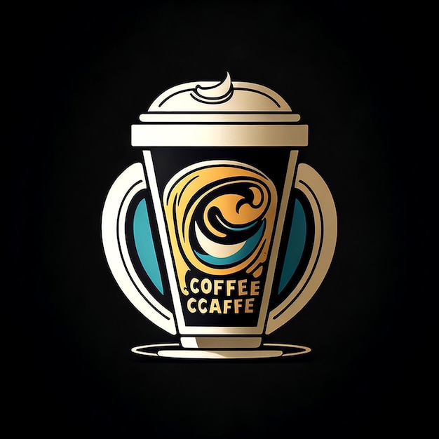 Maak een gedurfde verklaring met een dynamisch ontworpen vector logo cartoon van een koffiekop