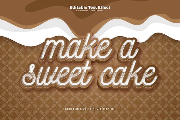 Maak een Sweet Cake-teksteffect in moderne trendstijl