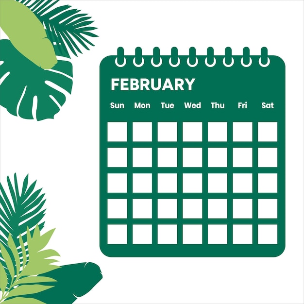 Maandkalender februari