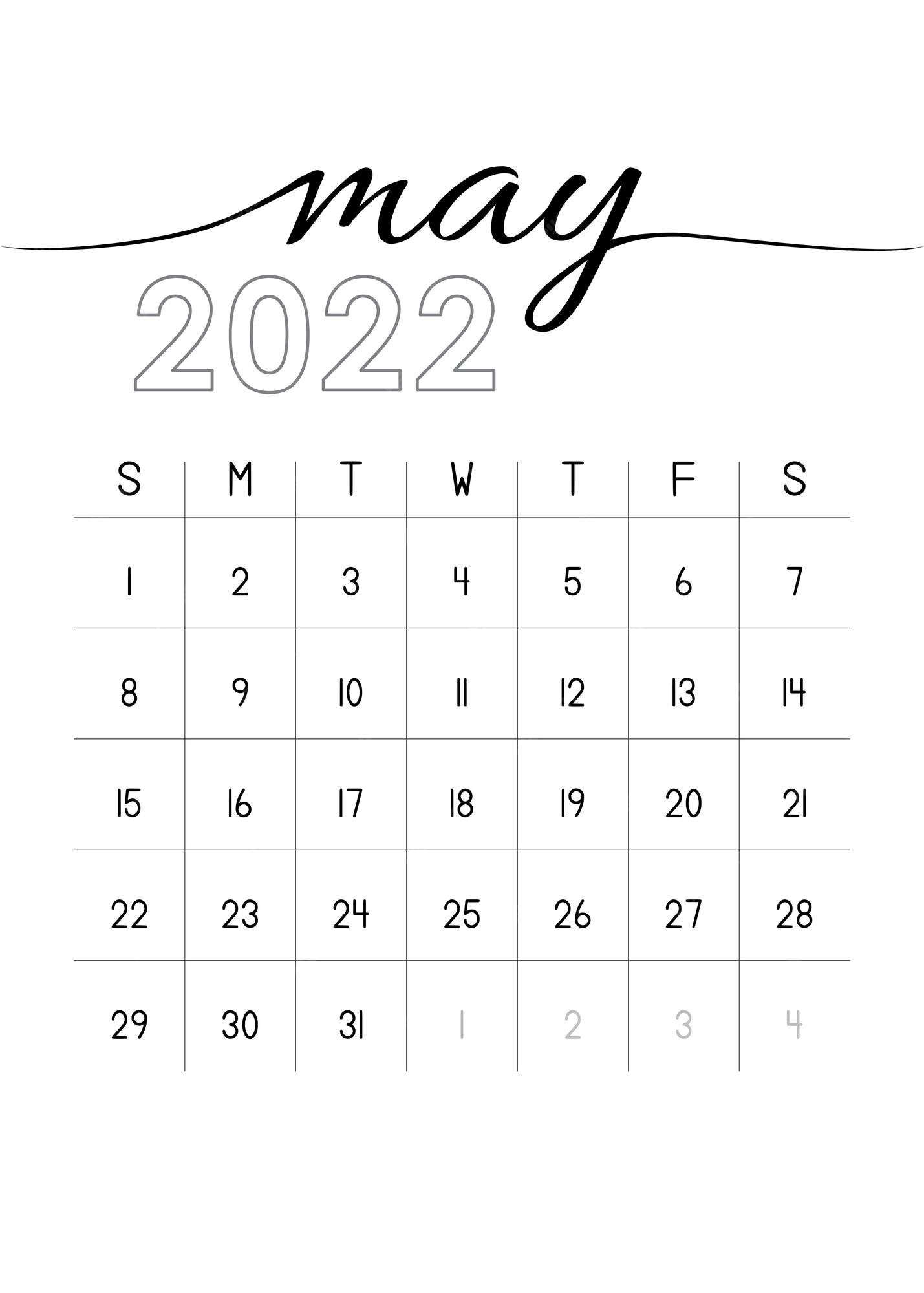 afvoer pensioen precedent Maandkalender mei 2022 | Premium Vector